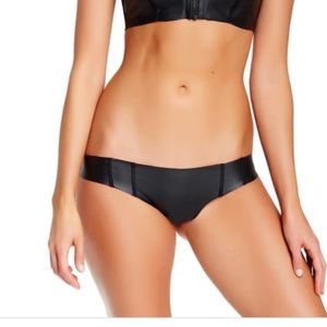 PilyQ Black/Red Neo Reversible Bikini Bottom, M